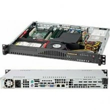 Supermicro CSE-512-203B корпус для сервера 1U, 200 Вт, черный