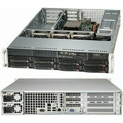 Supermicro CSE-825TQ-R500WB, серверный корпус 2U, E-ATX, 500 Вт
