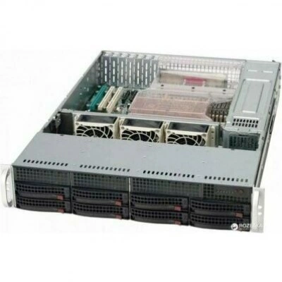 Supermicro CSE-825TQC-R1K03LPB, серверный корпус 2U, 8 x 3.5", 1000 Вт