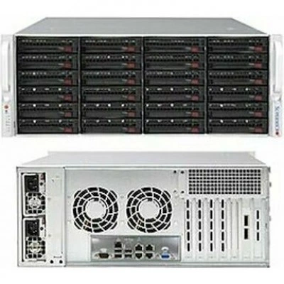 Supermicro CSE-846BE1C-R1K23B корпус 4U, 24 x 3.5", 1200 Вт, black