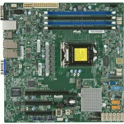Supermicro MBD-X11SSH-F-O, материнская плата mATX для серверов LGA 1151 Supermicro MBD-X11SSH-F-O, материнская плата mATX для серверов LGA 1151