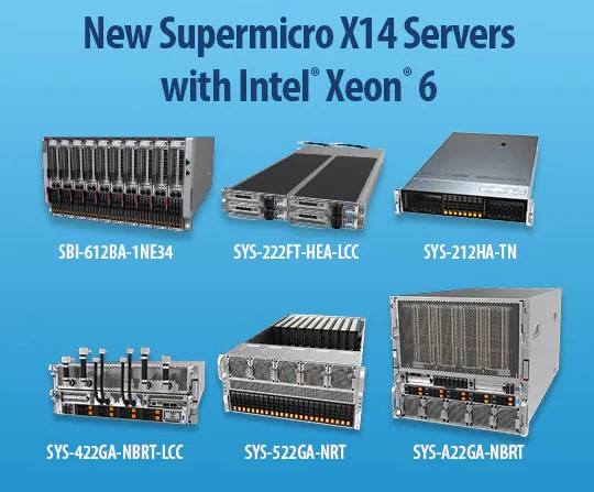 Supermicro анонсировал новые серверы на базе Intel X14